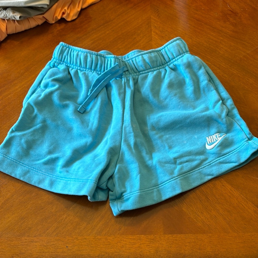 Blue Nike sweat short!